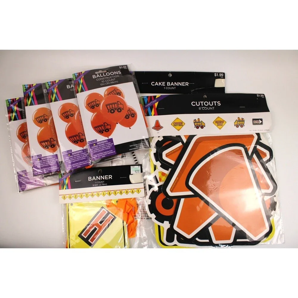 Construction Birthday Party Supplies Dump Truck Party Decorations Kits Set